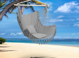 Pillow Tassel Hanging Chair Light Gray 86995198