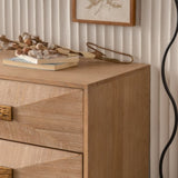 6 Drawers Dresser, Modern Dressers & Chests of Drawers, TV Stand,Light Wood Dresser for W3158P307447