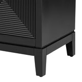 U_STYLE Sleek Storage Cabinet Sideboard Buffet with Vertical Line Design,Suitable for Study,Entrance N711P205933B