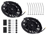 2X 7" Electric Radiator Fan Universal Push Pull Type 2900RPM 240W Cooling System 81613368