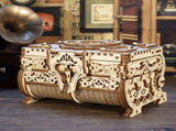 3D Wooden Puzzle model Kits Antique Jewel Box DIY Home Decoration Model Birthday or Christmas Gifts 20685023