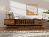 78" TV Stand for TVs up to 85", TV Console for Living Room, Media Console with Two Drawers, N710P510682P