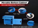 Tool Chest, 5-Drawer Rolling Tool Storage Cabinet with Detachable Top Tool Box, Liner, Universal 17471630
