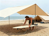 Outdoor Sun Canopy Shelter 4x3m Front Awning for/with Camping Bell Tent 85935254