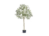 5 FT Faux Olive Tree, Lifelike Artificial Potted Plant with Anti-Tip Tilt Protection, Durable PE 64274563
