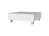 Athens Coffee Table, One Drawer, Four Legs, White B097P474312
