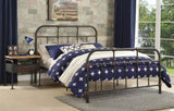 Sandy Grey Full Panel Bed with Slat B062P215390