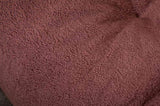 010-Soft Teddy Fabric Tufted Foam Bean Bag Chair With Teddy Fabric Bean Paste Red W52753863