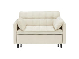 Modern velvet sofa, sofa pull-out bed, small love seat casual sofa with back, with pillow, pockets, W1658P166781