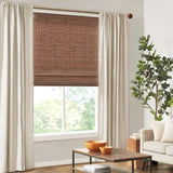 ZUN Bamboo Light Filtering Roman Shade 64"L B035129700