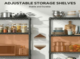 6 Tiers Storage Shelves Load 2100LBS, Metal Shelving Wire Metal Shelving Unit Shelves for Storage W5386P445553