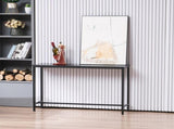 Industrial Style Porch Table Single Layer Black Oak Triamine Board 20900681
