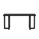 U_STYLE Geometric Design Console Table with Solid Pine Legs,Suitable for Entryway, Hallway, Living N711P289128B