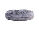 Modern 5-Foot Round Memory Foam Bean Bag Soft Faux Fur Cover Bean Bag Chair, Purple B2741P329269