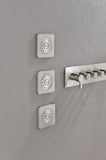 Wall Mounted Waterfall Rain Shower System With 3 Body Sprays & Handheld Shower TH-78109-NS