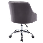 ZUN COOLMORE Velvet Home Office Desk Chair, Modern Cute Computer Chair, Wheels Height Adjustable W39532328