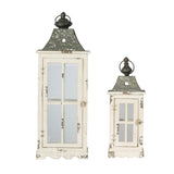 Wooden Candle Lantern Decorative, Hurricane Lantern Holder Decor for Indoor Outdoor, Home Garden W2078131628