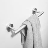 ZUN 8-Pieces Brushed Nickel Bathroom Accessories Set, Stainless Steel Bathroom Hardware Set, Bath Towel W1932140143