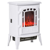 22" Free standing Electric Fireplace Stove, Fire Place Heater with Realistic Flame Effect, Overheat 48068853