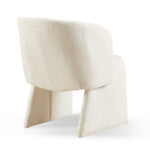 ZUN Modern Dining Chair Accent Chair White Single Sofa Chair,Upholstered Side Chair Teddy Comfy Chair W1164P190832