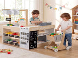 Natural Kids Supermarket Playset with Vending Machine, 90.1778.74104.14cm Grocery Store Toy with 72286054