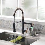 Commercial Kitchen Faucet with Pull Down Sprayer, Single Handle Single Lever Kitchen Sink Faucet W1932P149181