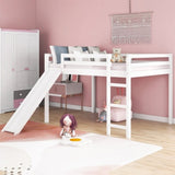 Loft Bed with Slide, Multifunctional Design, Full WF286242AAK