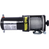 2000lb 12V ATV/UTV Electric, Off-Road Waterproof Steel Cable for ATV UTV Towing Trailer W465127127
