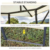 10' x 10' Outdoor Gazebo,Cream White Canopy Shelter 41891639