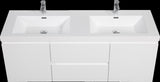 60" Floating Bathroom Vanity with Sink, Modern Wall-Mounted Bathroom Storage Vanity Cabinet with W1573P152689