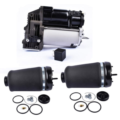 ZUN Pair Front Air Suspension Spring Bags + Compressor Pump for Mercedes-Benz GL-Class X164 GL350 GL450 23103459