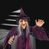 71in Life Size Hanging Witch Talking Halloween Everyday Decoration 98890784
