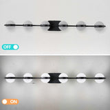 ZUN (Same as W1340P143680/LL2001-B-6) Vanity Lights With 6 LED Bulbs For Bathroom Lighting(Black) W1340P206794