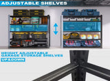 83.86" Steel Storage Shelves, Heavy Duty 5-Layer Adjustable Rack, Waterproof & Moistureproof Garage T3625P497813