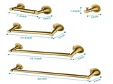 6 Piece Brass Bathroom Towel Rack Set Wall Mount 75827817