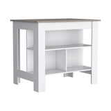 Cortes Kitchen Island 2-Tier Shelf 40" Width and large Work Top B200P235840