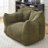 Sofa chairs with highly resilient foam for living rooms and bedrooms, comfortable square lazy, W1996P252266