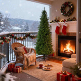 6ft artificial Christmas tree, 754 branches, 72 inches high, flame retardant PVC, Green 41271057