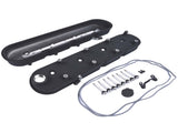 Black Cast Aluminum Tall LS Valve Covers with Coil Mounts For GM LS1 LS2 LS3 80869958
