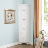 Tall Storage Cabinet with Doors and 4 Shelves for Living Room, Kitchen, Office, Bedroom, Bathroom, W1693111249