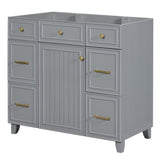 ZUN [Cabinet Only] 36" Bathroom Vanity-Gray 20546228