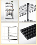 ZUN Wire Shelving Metal Storage Rack Adjustable Shelves, Standing Storage Shelf Units for Laundry 68000071