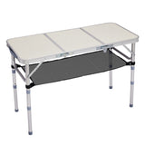 Outdoor Folding Camping Table, 3ft Portable Pinic Table with 3 Adjustable Height, Small Aluminum 99448010