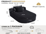 67.5''Chaise Lounge Chair 46'' Wide Indoor Corduroy Oversized Sleeper Sofa for Living Room Deep 68442354