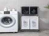 Laundry Hamper 2 Tier Laundry Sorter with 4 Removable Bags for Organizing Clothes, Laundry, Lights, 31025918