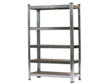150 x 75 x 30cm 5 Tiers Galvanizing Storage Rack Gray 22948023