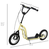 12-inch children's scooter with adjustable height. - yellow 53498091