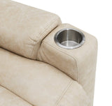 Light Grey Power Lift Recliner with Heating and Massage B062P215446