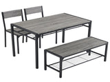 Dining Table Set for 4, Kitchen Table with 2 Chairs and a Bench, 4 Piece Kitchen Table Set for Small 51333789