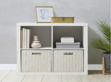 4 Cube Storage Organizer, White Texture 52624202